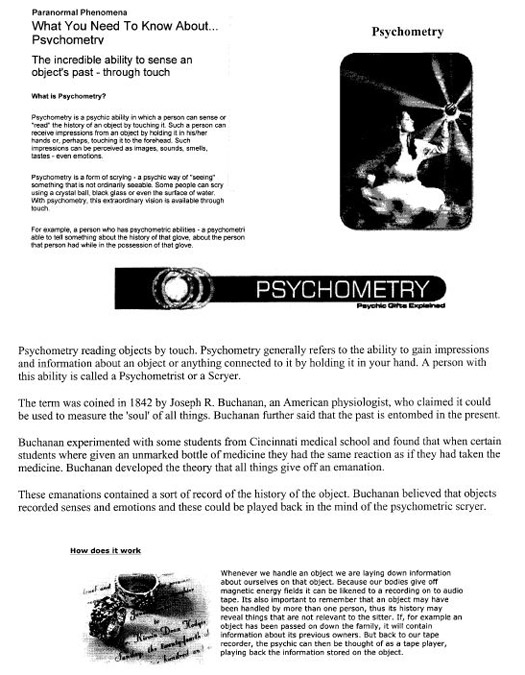 Psychometry Articles